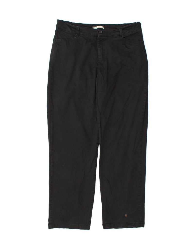 LEE Womens Relaxed Fit Straight Casual Trousers US 16 2XL W38 L33 Black Vintage Lee and Second-Hand Lee from Messina Hembry 