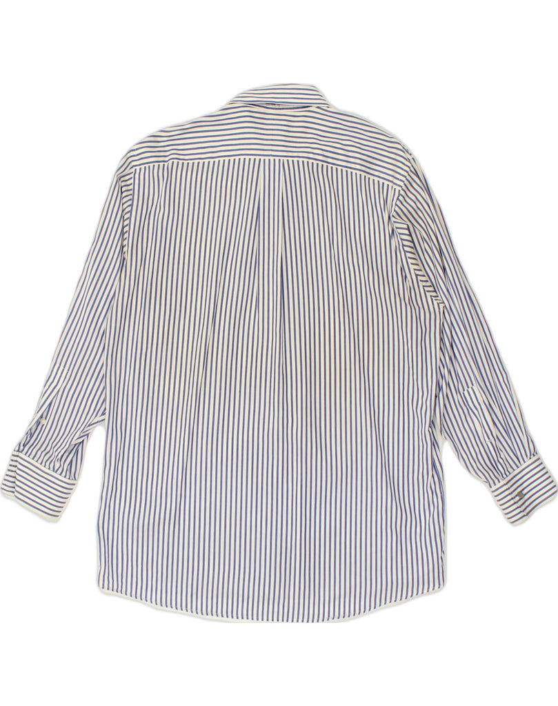 MICHAEL KORS Mens Shirt Large White Pinstripe Cotton | Vintage Michael Kors | Thrift | Second-Hand Michael Kors | Used Clothing | Messina Hembry 