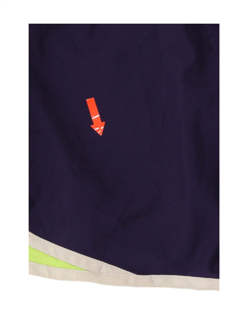 NIKE Womens Dri Fit Sport Shorts UK 8 Small  Purple Colourblock Polyester Vintage Nike and Second-Hand Nike from Messina Hembry 