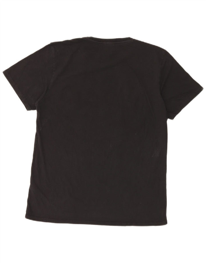 Lee Mens Graphic T-Shirt Top XL Black Cotton