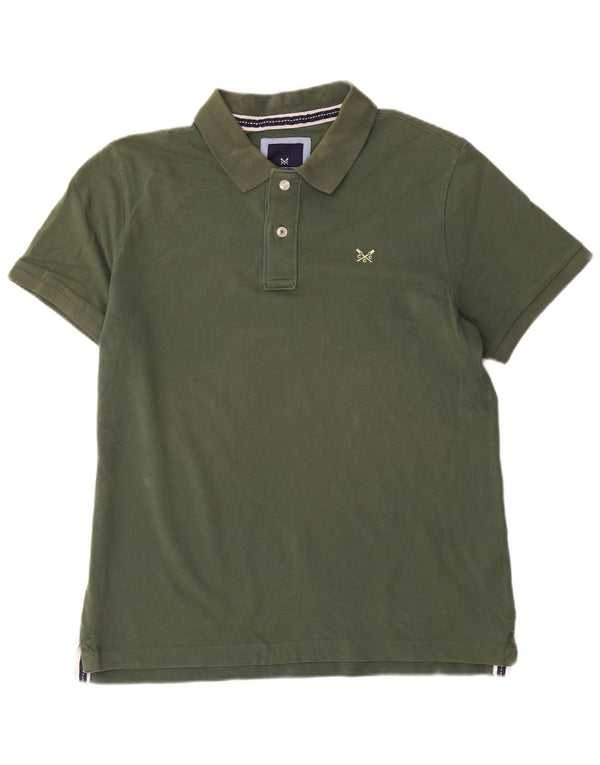 Crew Clothing Mens Polo Shirt Large Green Cotton