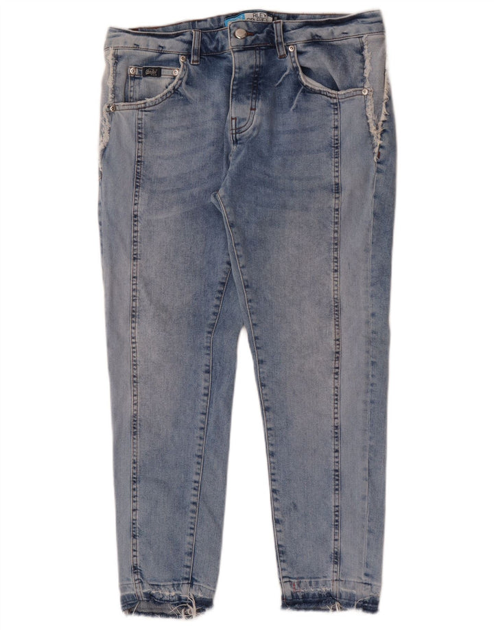 Superdry Womens Riley Slim Jeans W27 L25 Blue Cotton