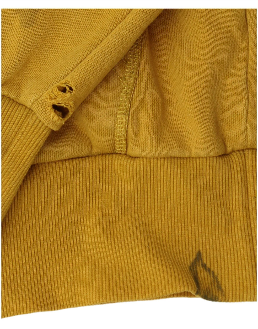 Ellesse Mens Graphic Hoodie Jumper Small Yellow Cotton