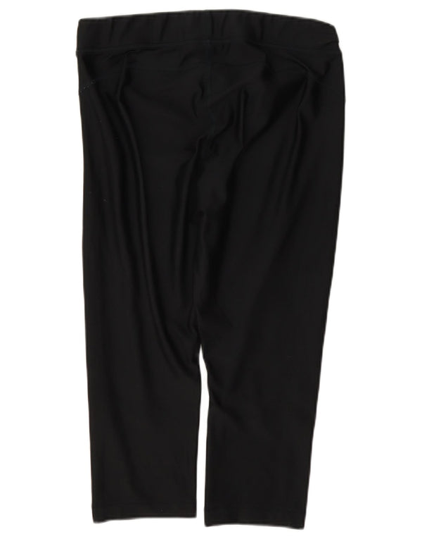 Under Armour Womens Capri Leggings UK 16 Large Black Polyester