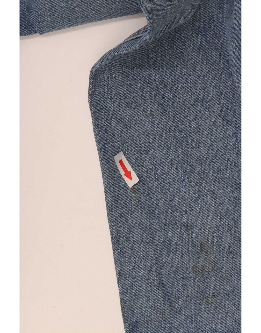 Marks & Spencer Womens Distressed Tapered Jeans UK 10 Small W30 L29 Blue