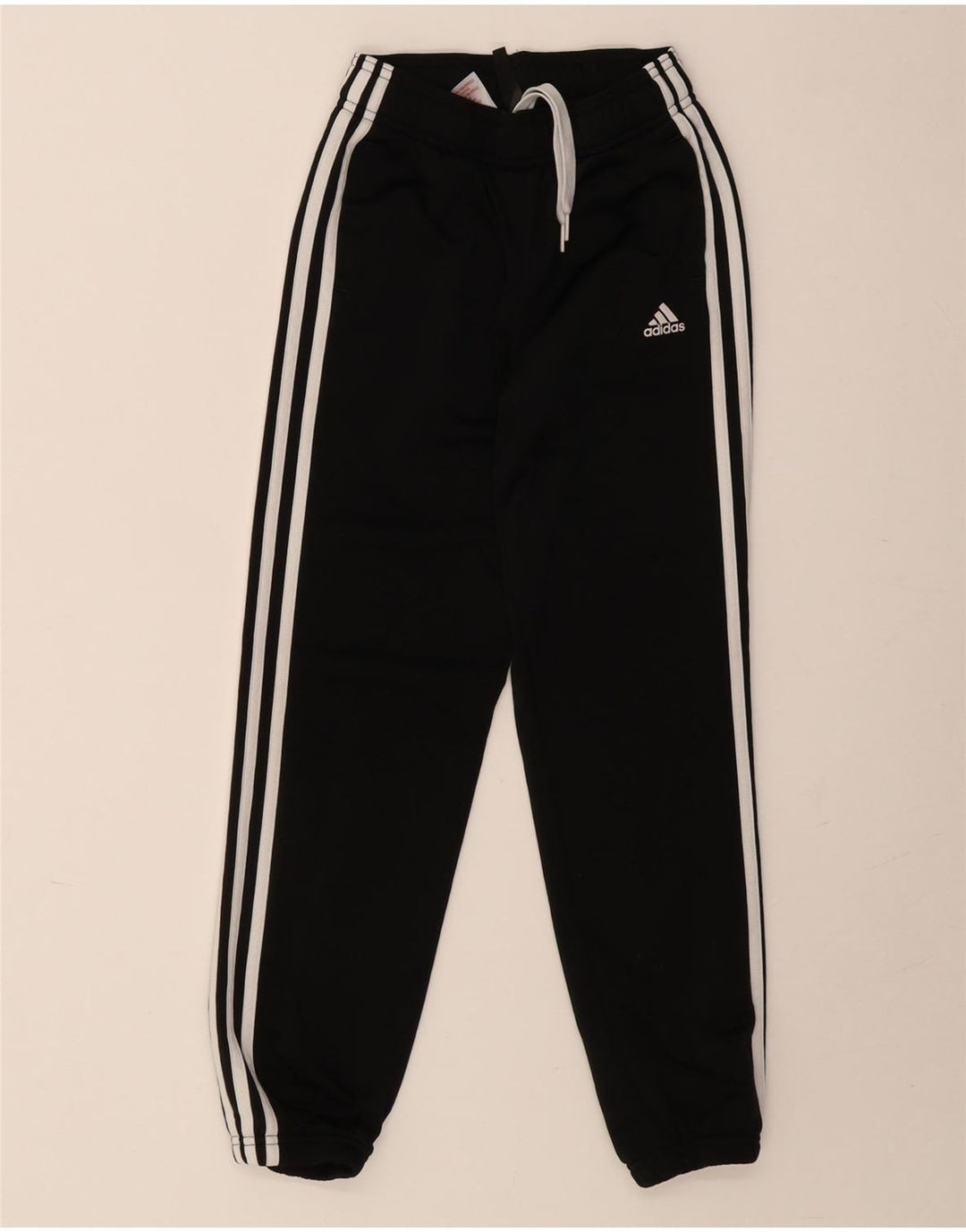 Adidas Boys Tracksuit Trousers Joggers 9-10 Years Black Polyester