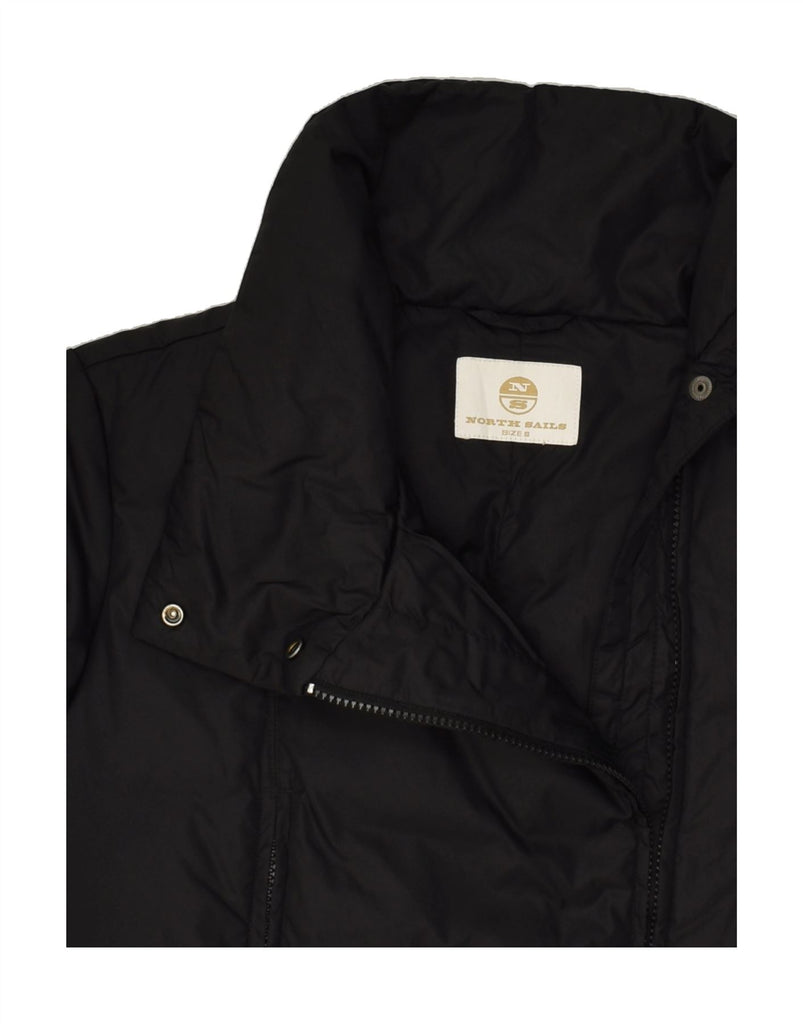 NORTH SAILS Womens Padded Jacket UK 10 Small Black Polyamide | Vintage North Sails | Thrift | Second-Hand North Sails | Used Clothing | Messina Hembry 