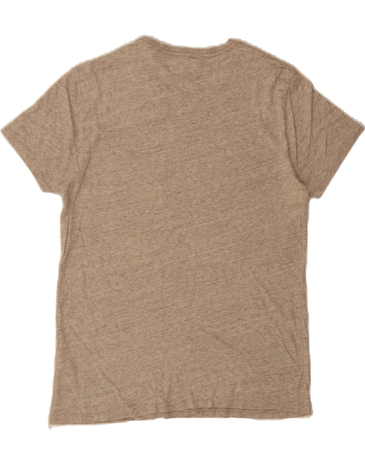 J. CREW Mens Slim Fit T-Shirt Top Medium Beige Flecked Cotton Vintage J. Crew and Second-Hand J. Crew from Messina Hembry 