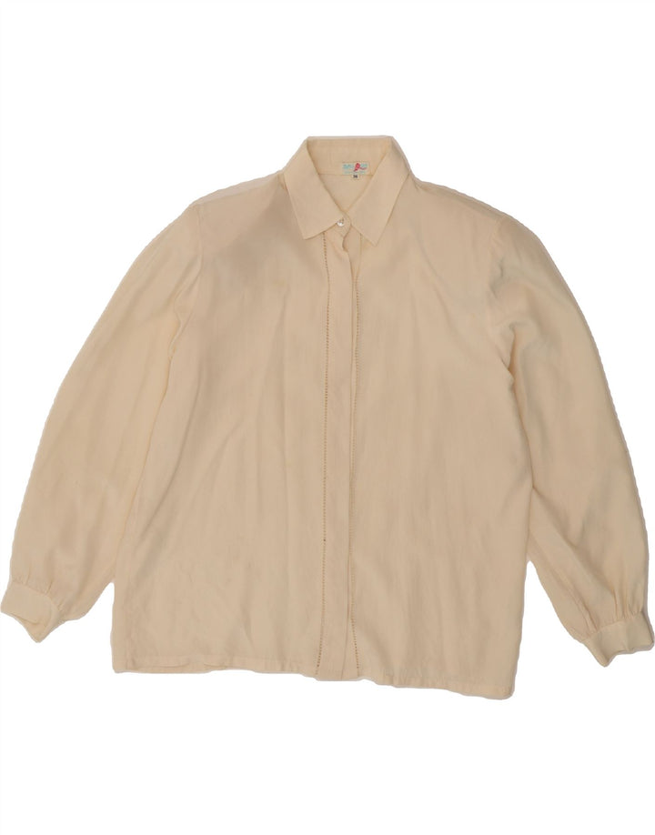 BALLOON Womens Oversized Shirt Blouse EU 36 Small Beige Silk Vintage Balloon and Second-Hand Balloon from Messina Hembry 