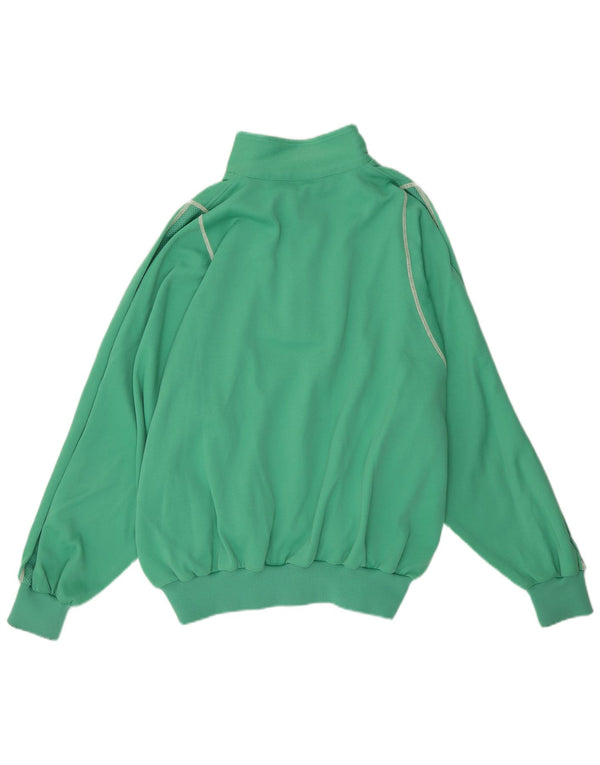 AUSTRALIAN L'ALPINA Mens Polo Neck Sweatshirt Jumper IT 54 XL Green Cotton