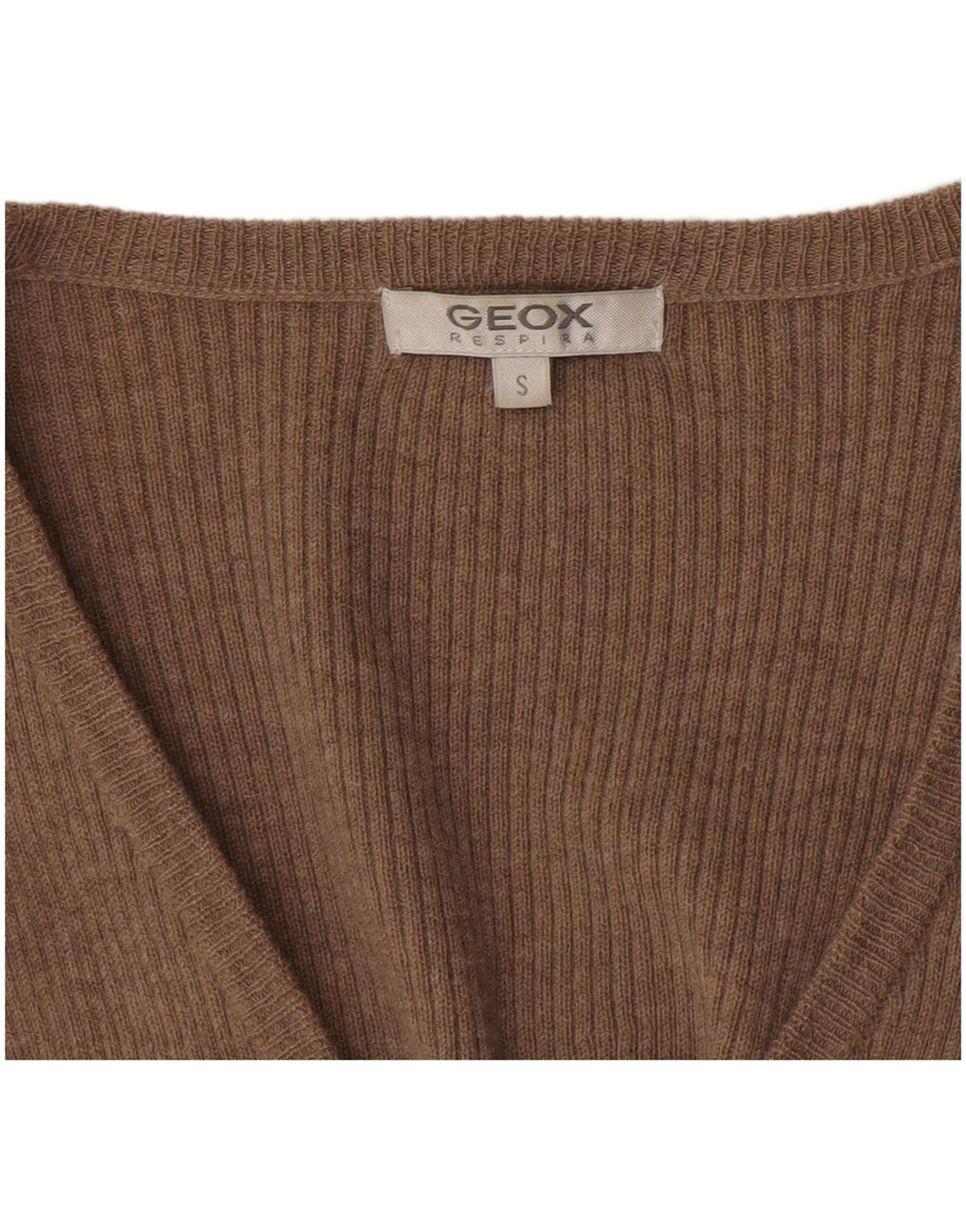 Geox Womens Cardigan Sweater UK 10 Small Brown