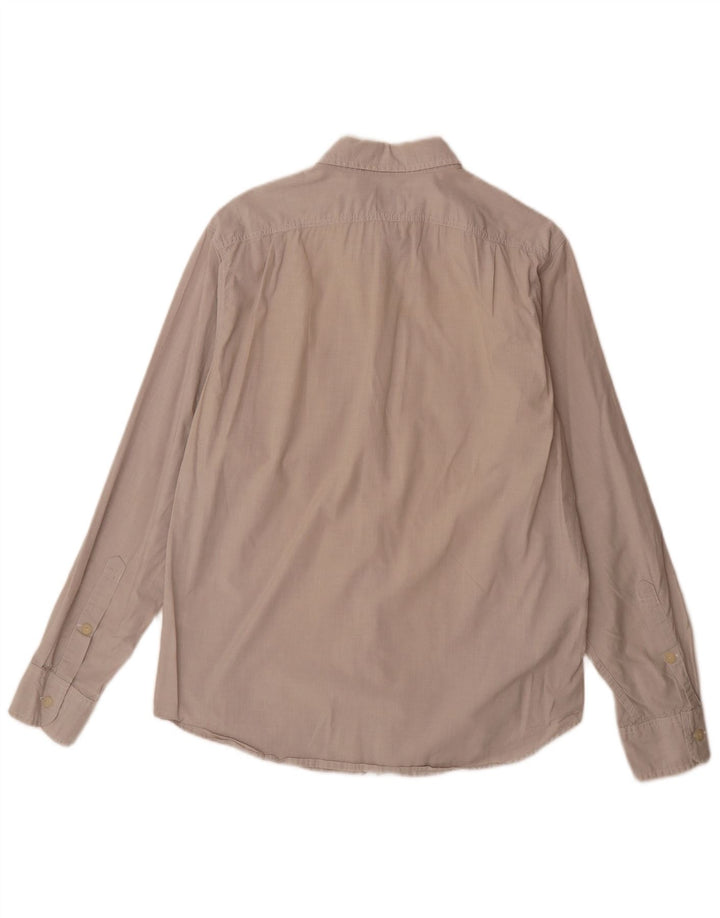 J. Crew Mens Shirt Medium Beige Cotton