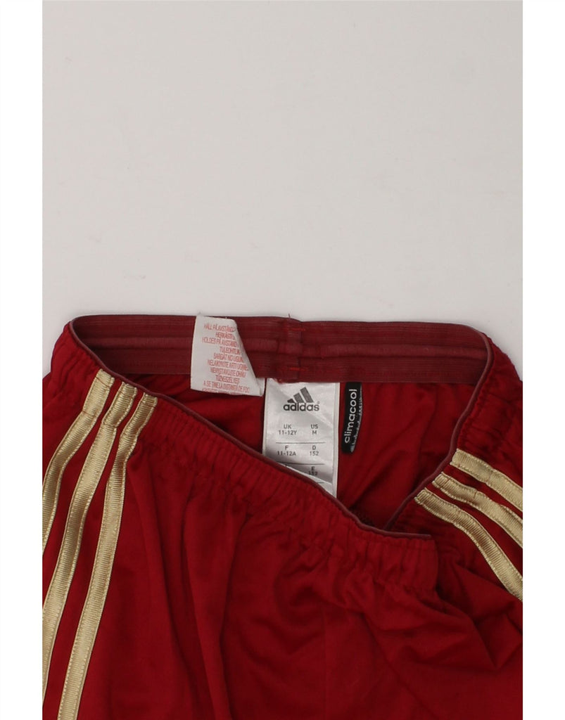 ADIDAS Boys Climacool Sport Shorts 11-12 Years Red Polyester | Vintage Adidas | Thrift | Second-Hand Adidas | Used Clothing | Messina Hembry 