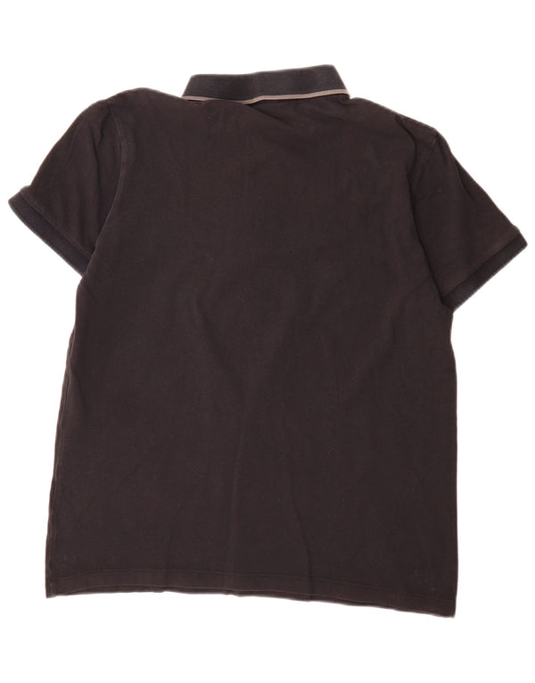 Hugo Boss Mens Polo Shirt Medium Black Cotton