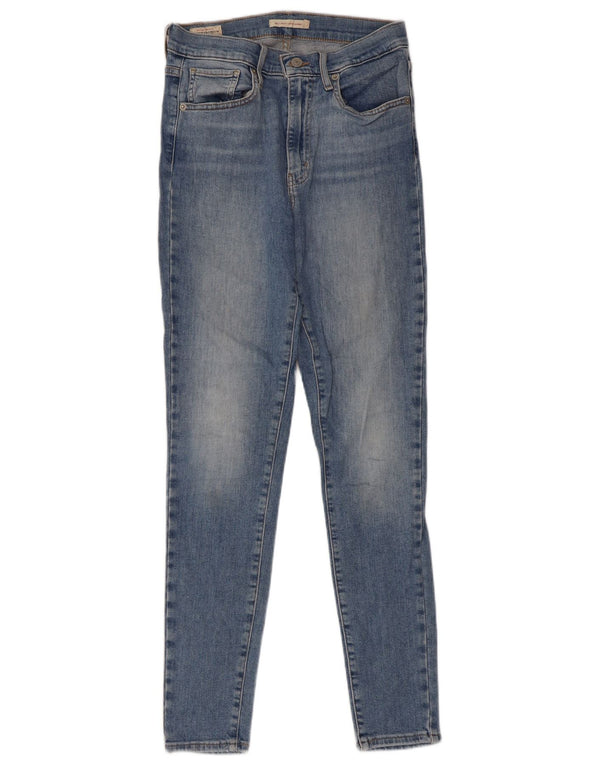 Levi's Womens Mile High Super Skinny Jeans W28 L30 Blue Cotton