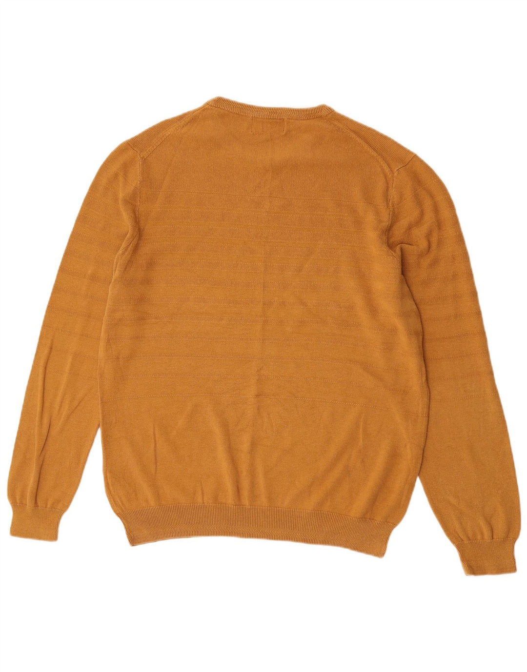 Marks & Spencer Mens Blue Harbour Crew Neck Jumper Sweater Large Gold