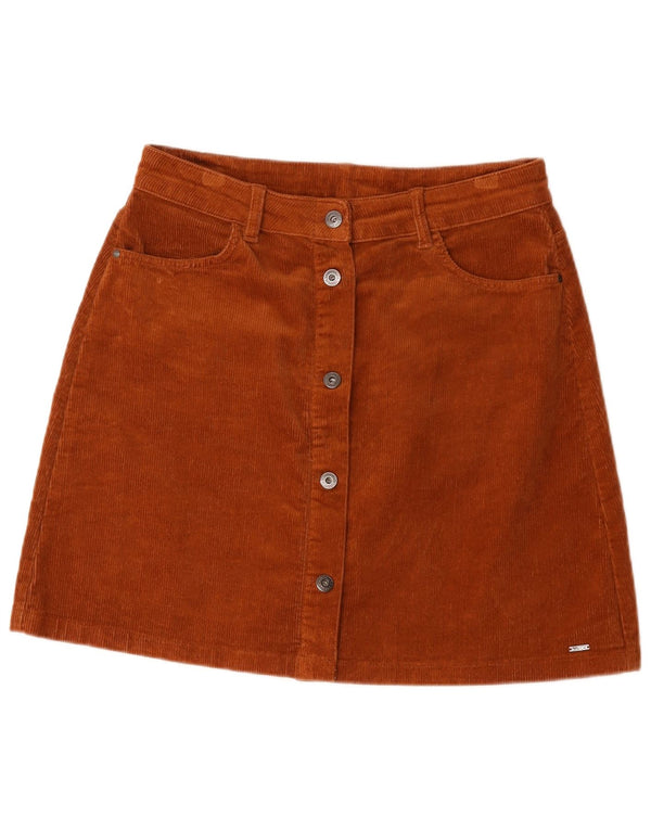 Tom Tailor Womens Corduroy Skirt Large W32 Brown Cotton