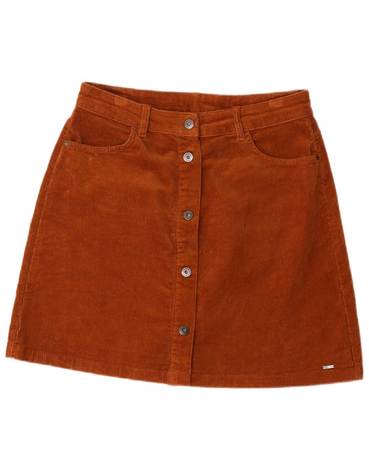 Tom Tailor Womens Corduroy Skirt Large W32 Brown Cotton