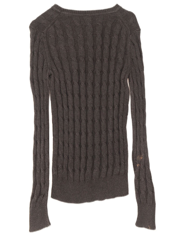 Gap Womens Boat Neck Jumper Sweater UK 14 Medium Grey