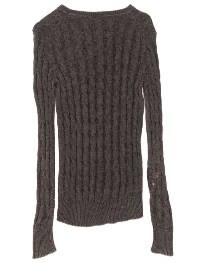 Gap Womens Boat Neck Jumper Sweater UK 14 Medium Grey