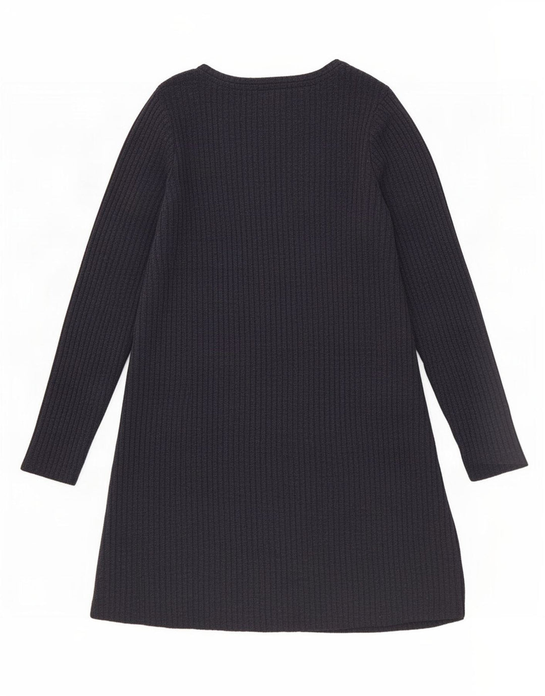 Marks & Spencer Womens Long Sleeve Basic Dress UK 16 Large Navy Blue