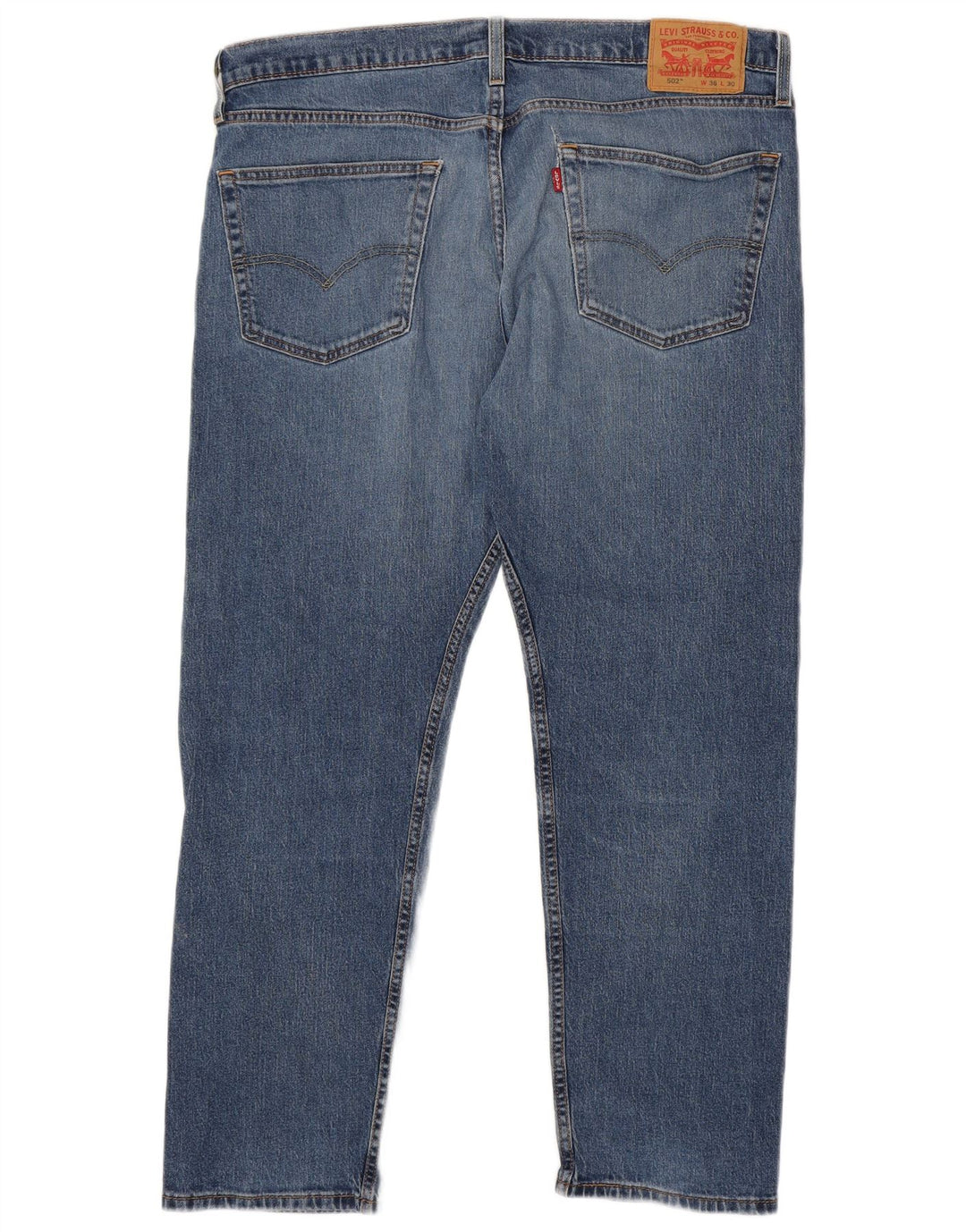 Levi's Mens 502 Tapered Jeans  W36 L30 Blue Cotton