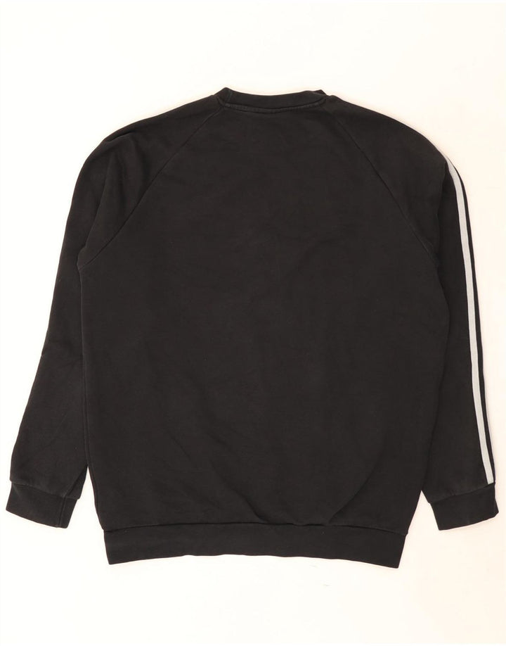 Adidas Mens Sweatshirt Jumper Medium Black Cotton