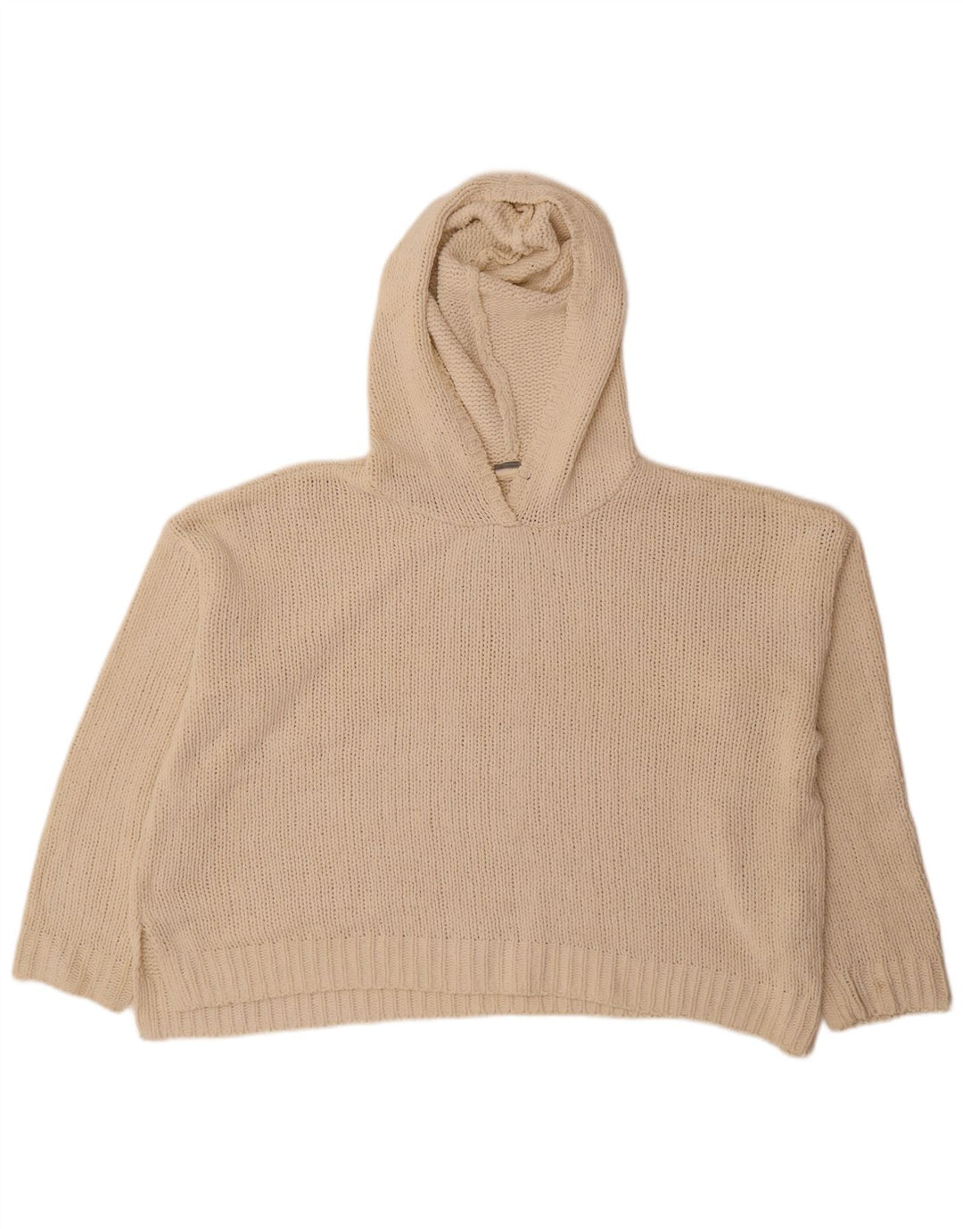 Roxy Womens Hooded Oversized Jumper Sweater UK 16 Large Off White Polyester