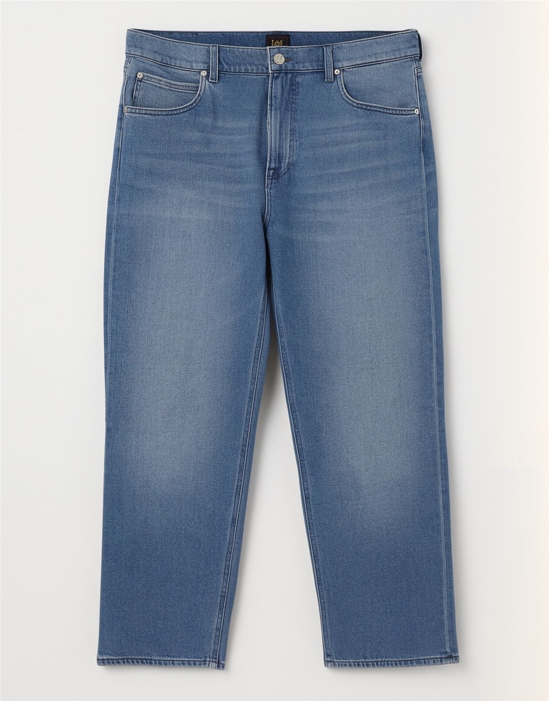 Lee Womens Straight Jeans W34 L29 Blue Cotton