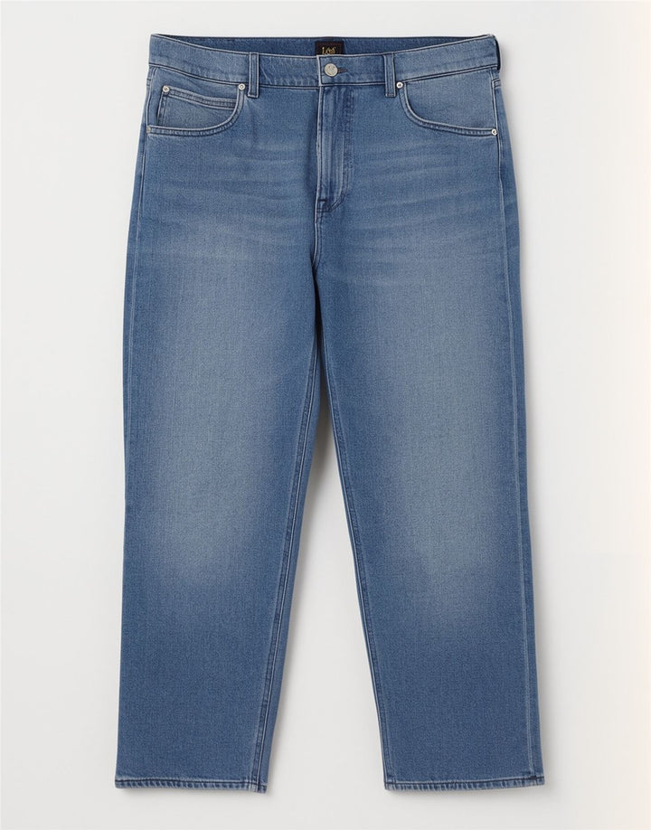 Lee Womens Straight Jeans W34 L29 Blue Cotton