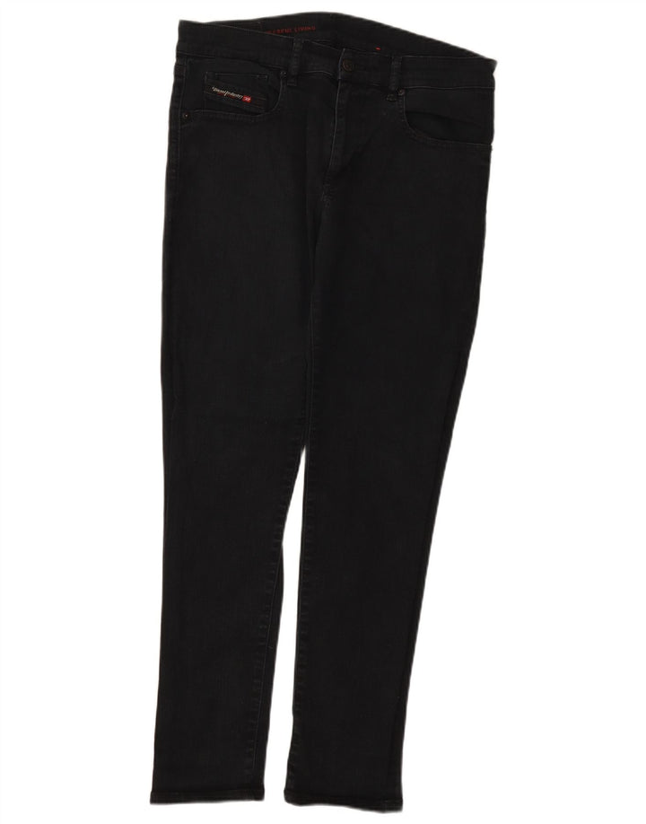 Diesel Mens Slim Jeans W32 L29 Black Cotton