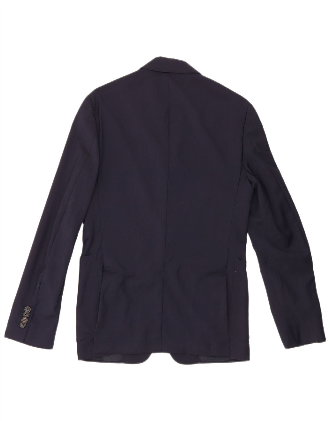 Pal Zileri Mens 2 Button Blazer Jacket IT 46 Small Navy Blue Wool
