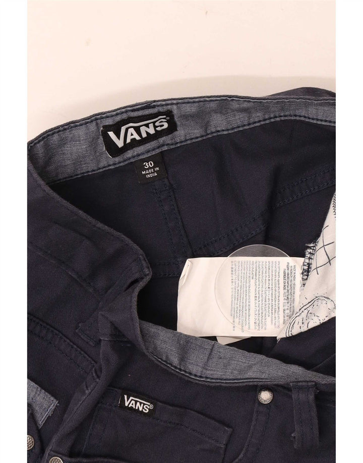 Vans Mens Casual Shorts W30 Medium  Navy Blue Cotton