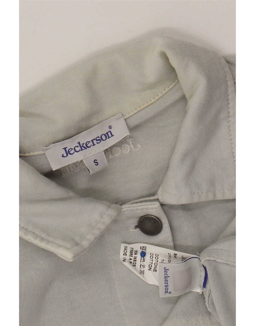 Jeckerson Womens Bomber Jacket UK 10 Small Blue Cotton