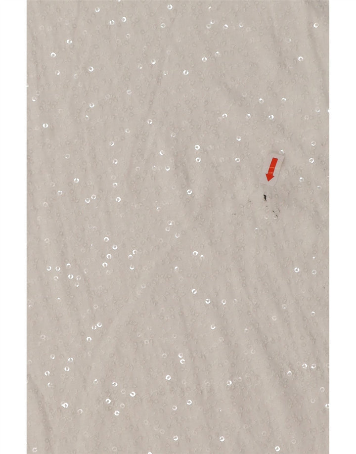 DKNY Womens Sleeveless Blouse Top UK 10 Small White