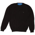 Sun68 Mens Crew Neck Jumper Sweater Medium Black Wool