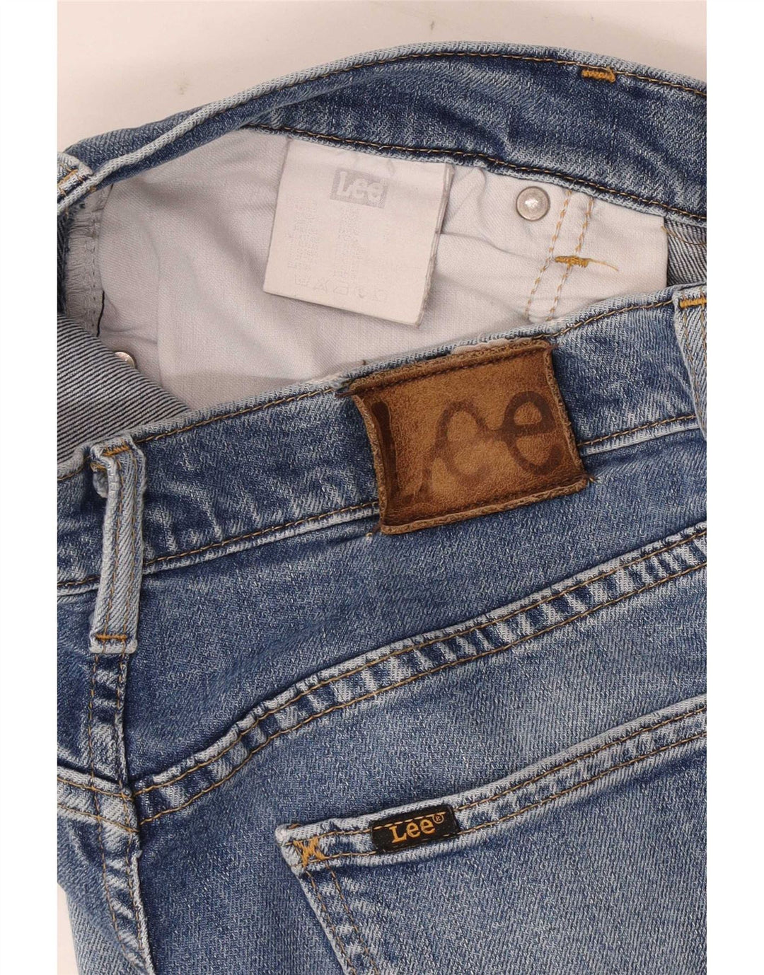Lee Mens Straight Jeans W30 L28 Blue Cotton