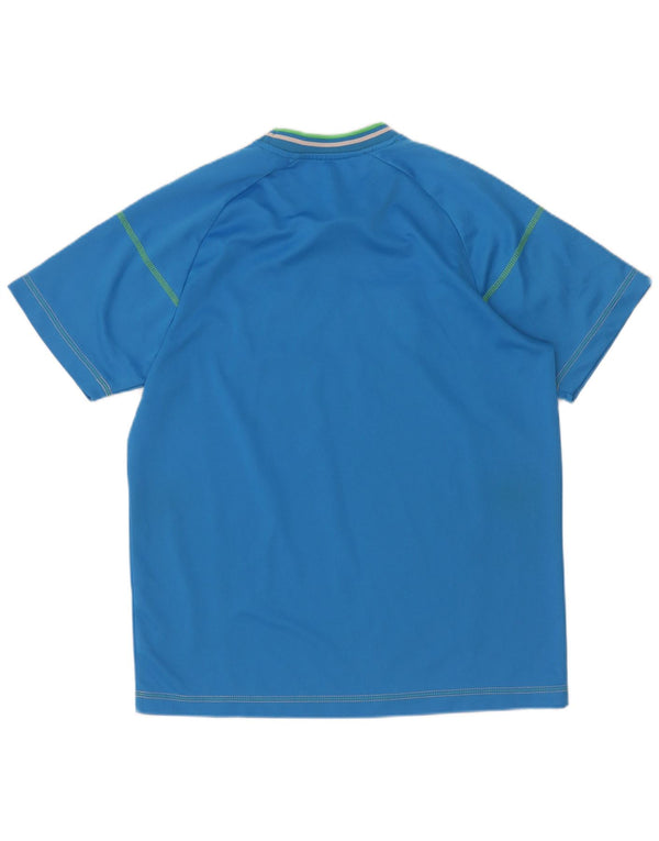 Lotto Mens Graphic T-Shirt Top Large Blue Polyester