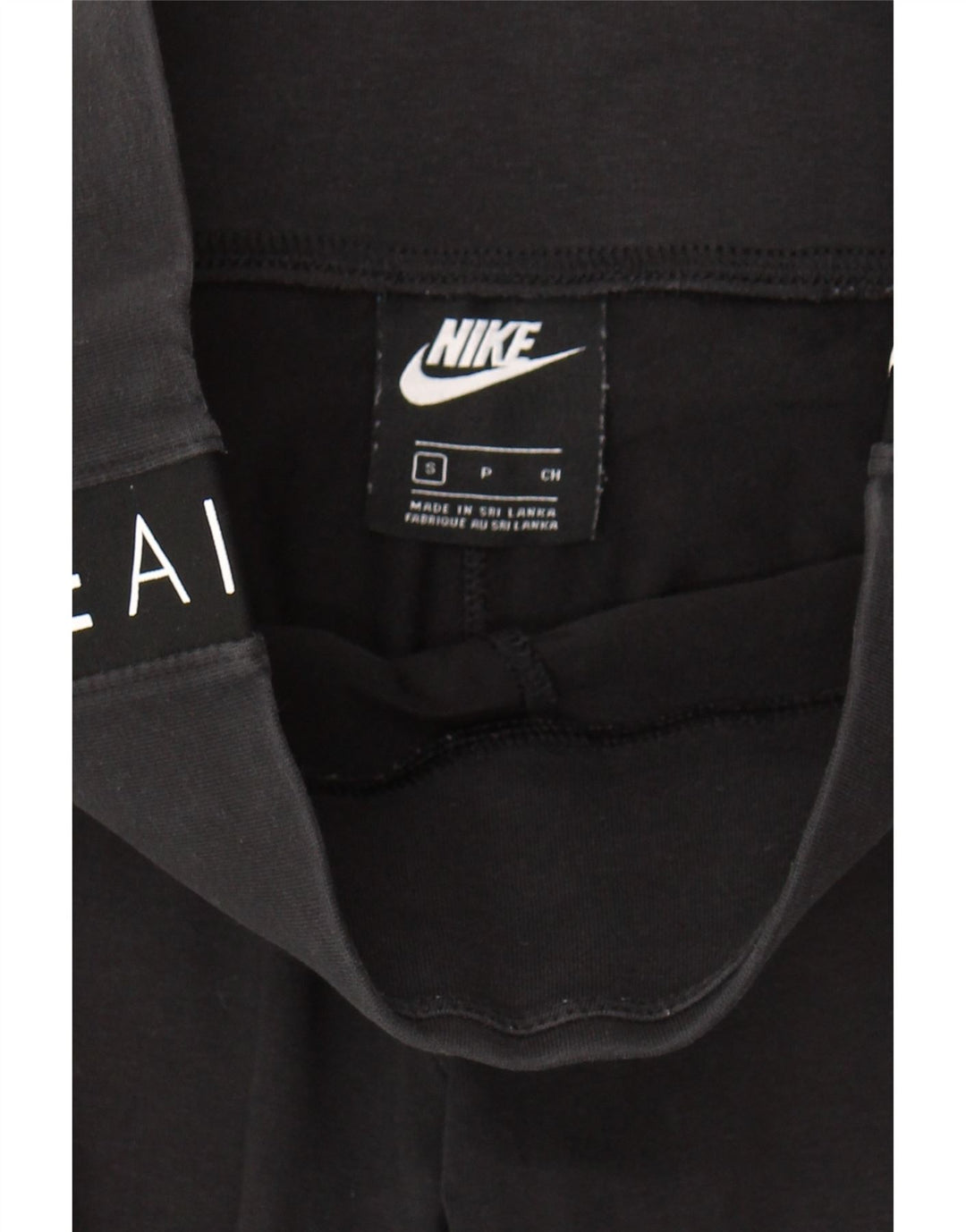 NIKE Womens Graphic Leggings UK 10 Small  Black Cotton Vintage Nike and Second-Hand Nike from Messina Hembry 