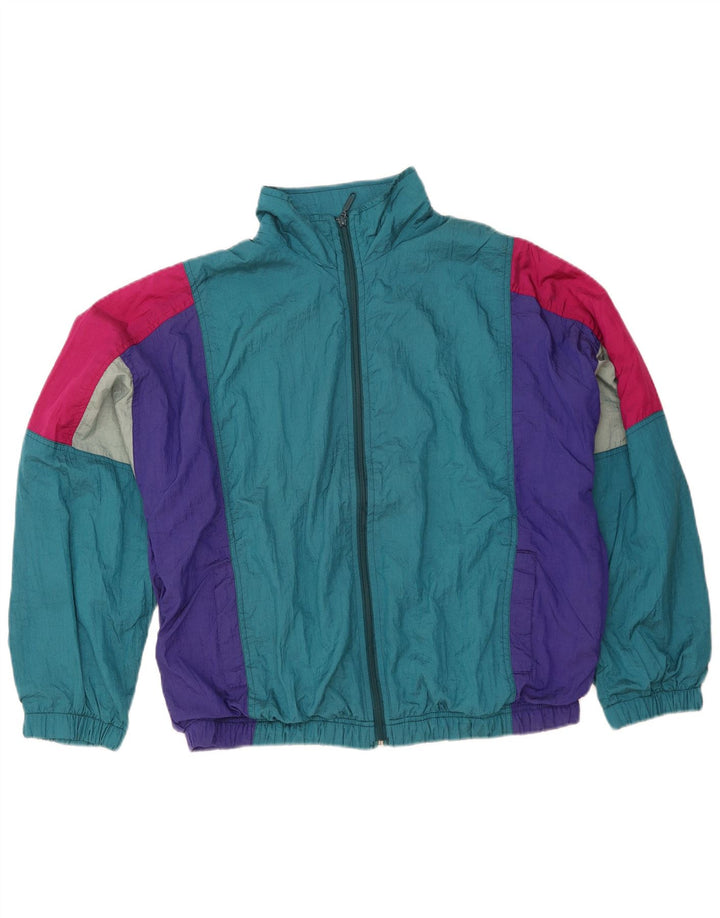 Vintage Mens Loose Fit Full Tracksuit IT 48/50 Medium Blue Colourblock