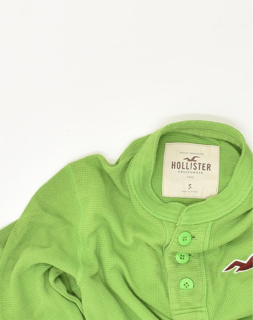 HOLLISTER Mens Top Long Sleeve Small Green Cotton | Vintage Hollister | Thrift | Second-Hand Hollister | Used Clothing | Messina Hembry 