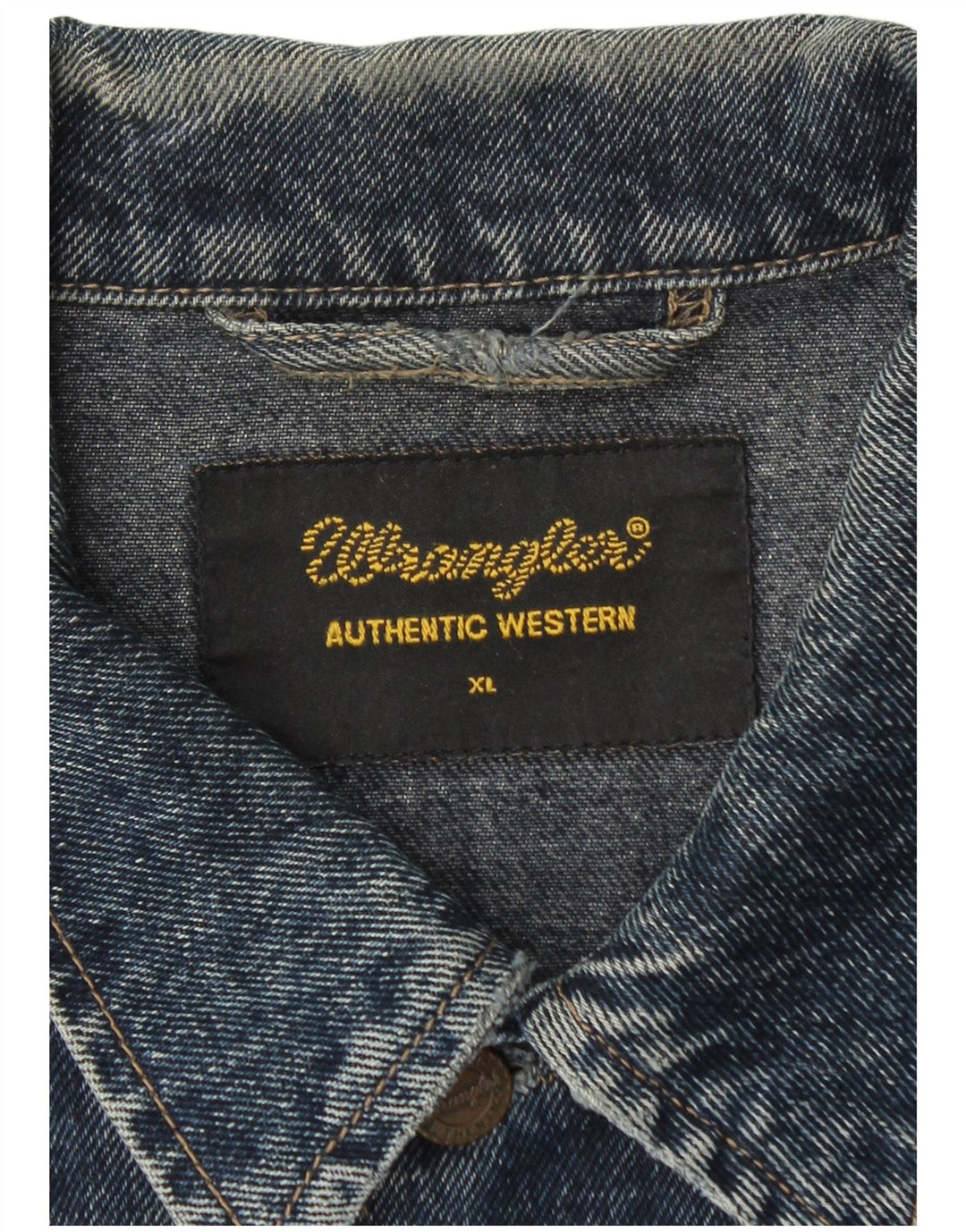 Wrangler Mens Denim Jacket UK 42 XL Blue Cotton
