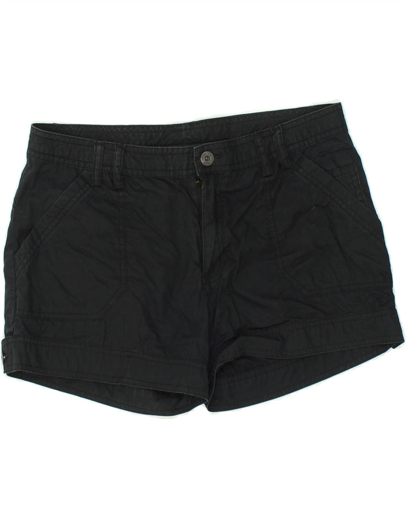 CHAMPION Womens Hot Pants UK 12 Medium W30 Black Cotton | Vintage Champion | Thrift | Second-Hand Champion | Used Clothing | Messina Hembry 