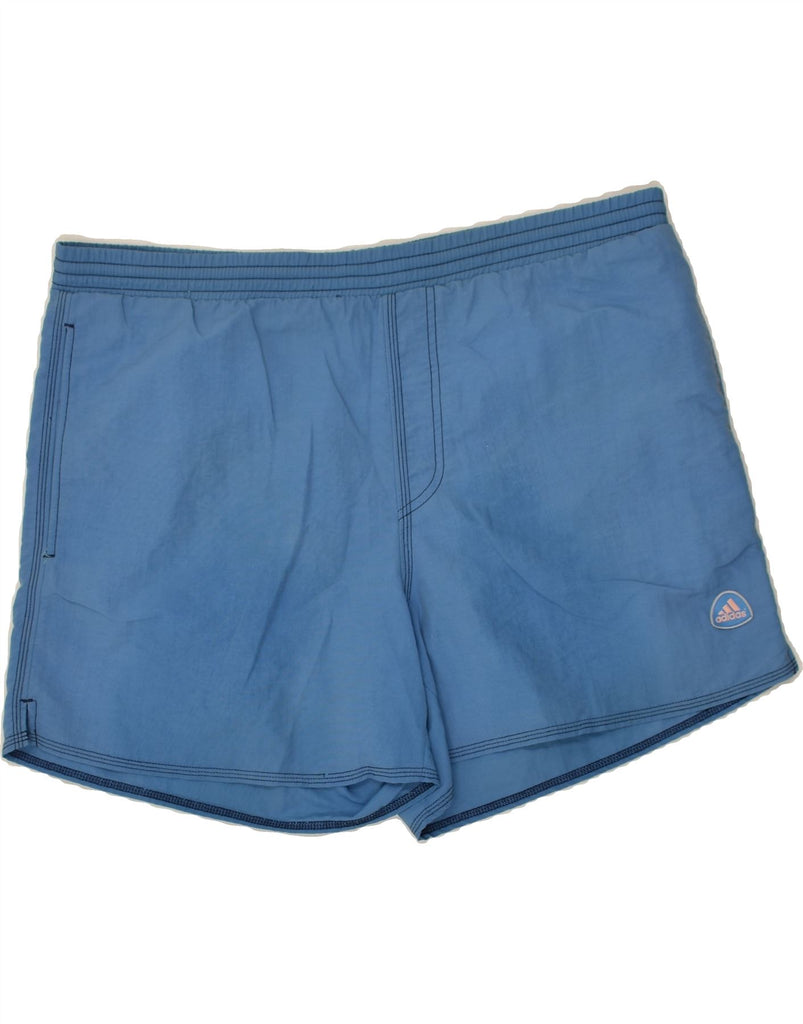 ADIDAS Mens Swimming Shorts Medium Blue Polyamide | Vintage Adidas | Thrift | Second-Hand Adidas | Used Clothing | Messina Hembry 