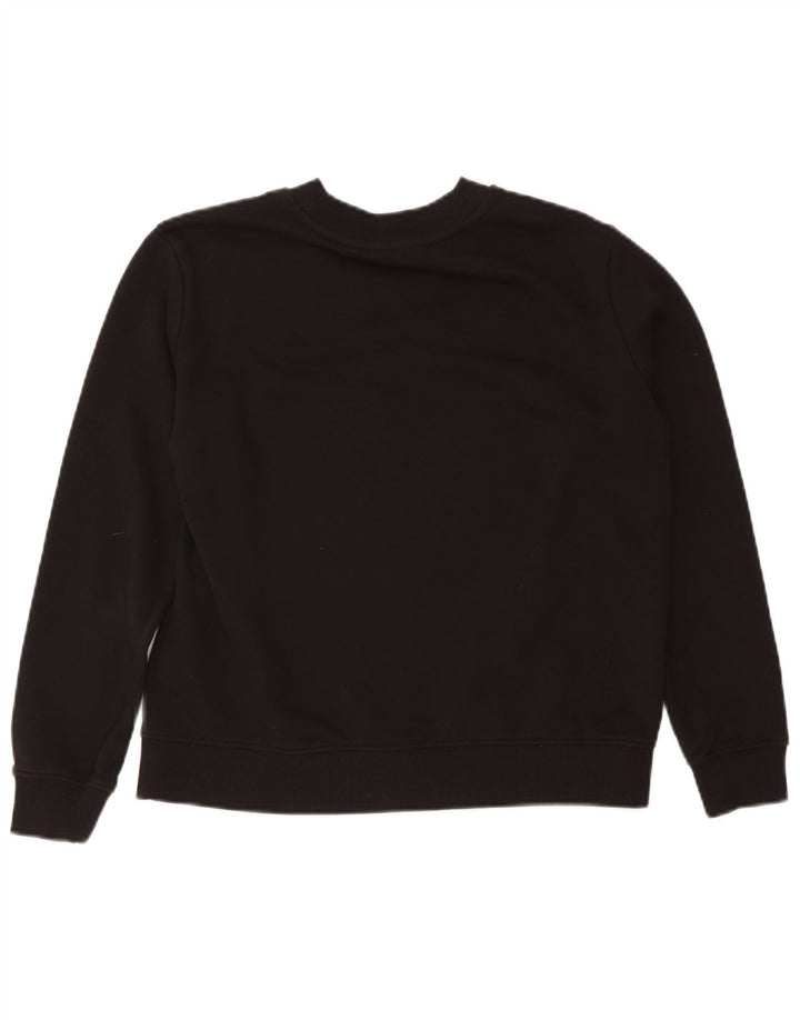 Calvin Klein Jeans Womens Sweatshirt Jumper UK 14 Medium Black Cotton