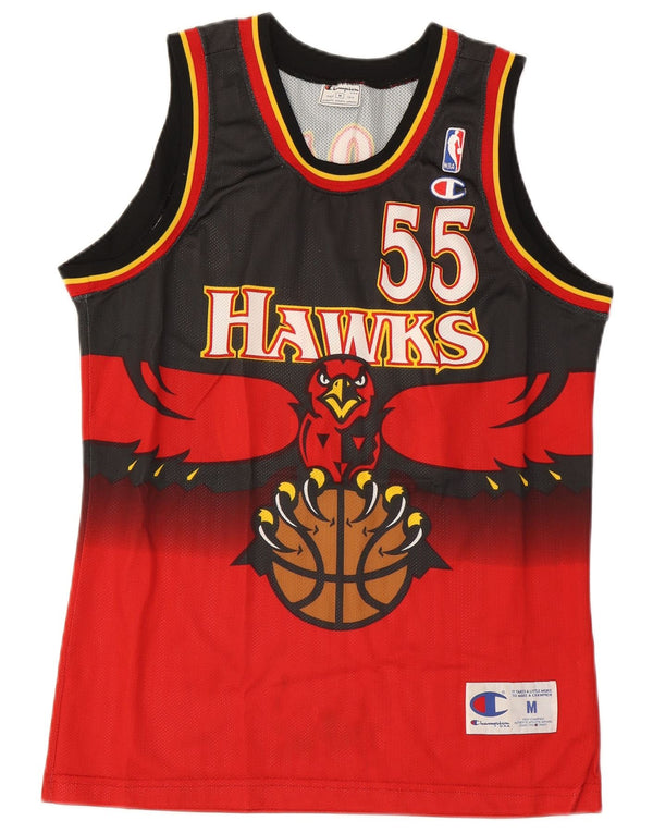 Champion Mens 1996-99 Atlanta Hawks Mutombo Away Jersey Top Medium Red