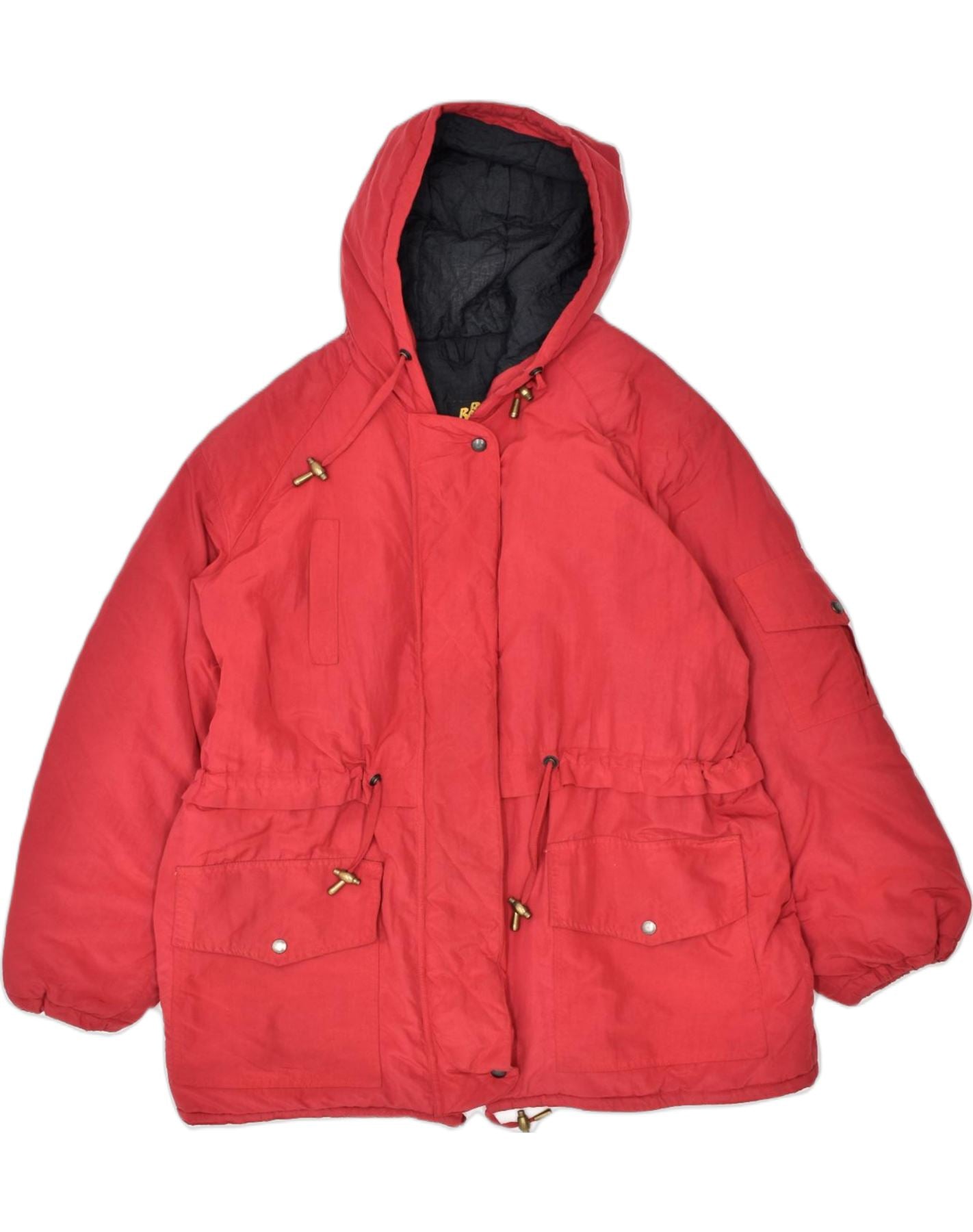 C&A Women's Parka Coat Polyester Parka Coat, red : : Fashion