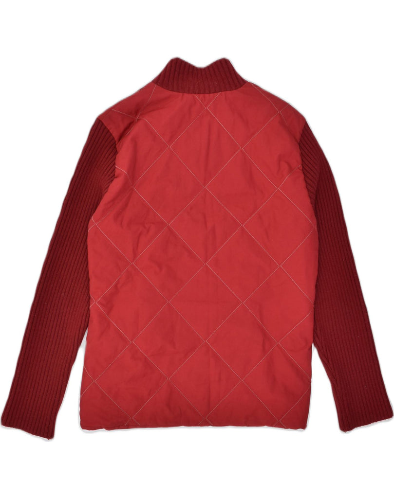 BELFE Womens Quilted Jacket UK 14 Large Red Polyester | Vintage | Thrift | Second-Hand | Used Clothing | Messina Hembry 