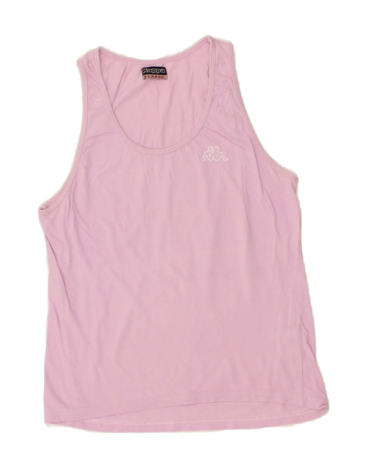 KAPPA Womens Vest Top UK 18 XL Pink Cotton Vintage Kappa and Second-Hand Kappa from Messina Hembry 