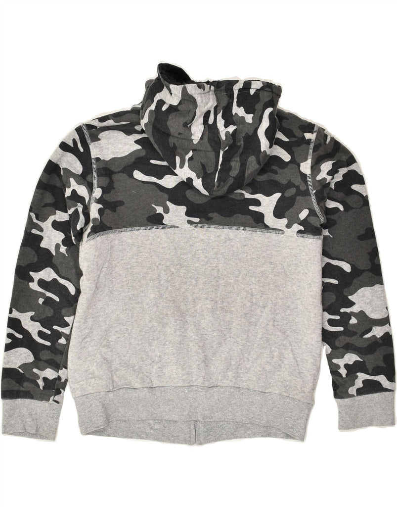 LEE Boys Zip Hoodie Sweater 10-11 Years Medium Grey Camouflage Cotton | Vintage Lee | Thrift | Second-Hand Lee | Used Clothing | Messina Hembry 